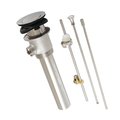 Kingston Brass Brass PopUp Drain with Overflow and Extra Long PopUp rod, 22 Gauge, Polished Nickel KBT2126